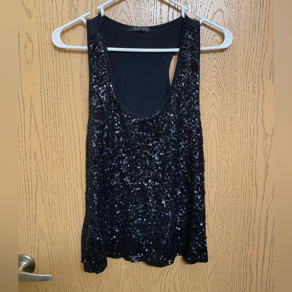Black tank top